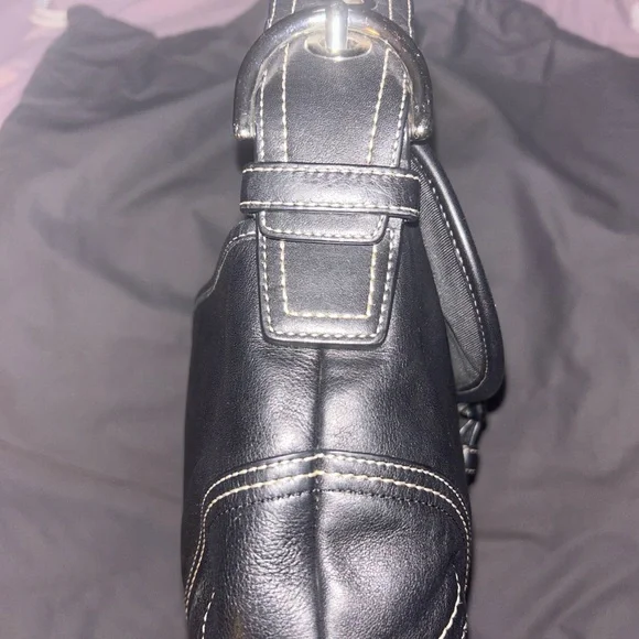 Coach Y2k Soho Black Vintage Buckle Shoulder Bag Purse D0778 F10192 - Picture 5 of 16